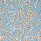 Schumacher Tiana Embroidery Chambray Fabric