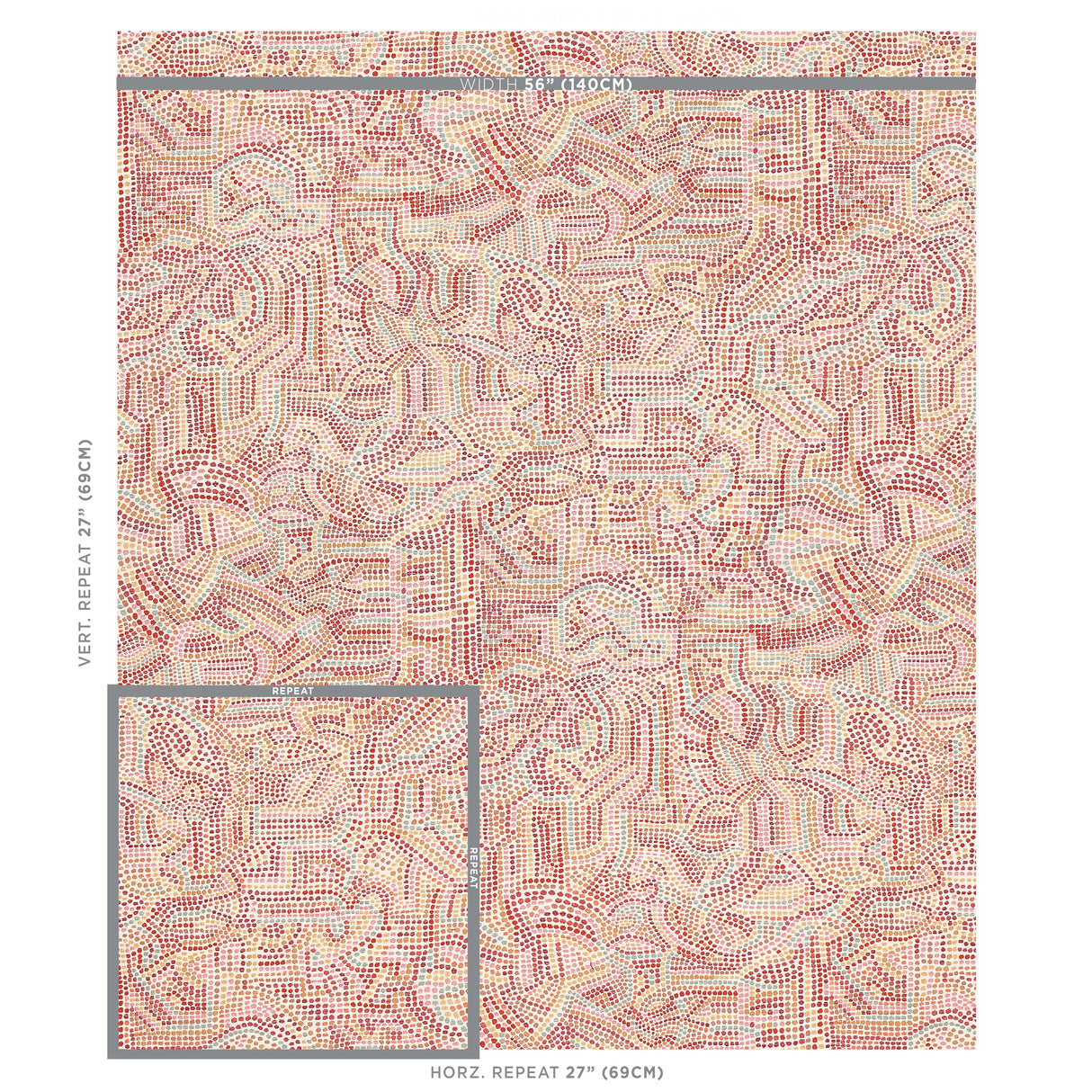 Schumacher Galina Pink Fabric