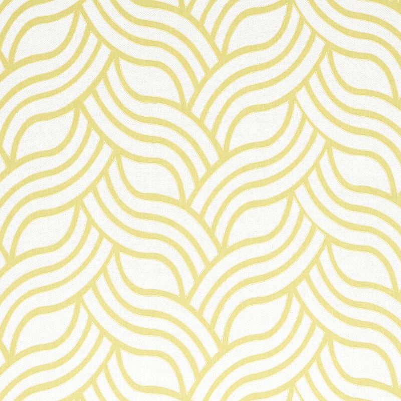 Schumacher Sangomar Appliqu Citron Fabric