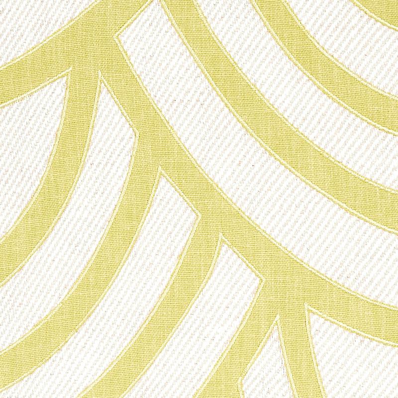 Schumacher Sangomar Appliqu Citron Fabric
