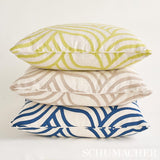 Schumacher Sangomar Appliqu Citron Fabric