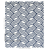 Schumacher Sangomar Appliqu Navy Fabric