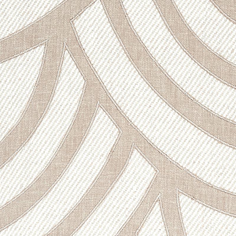 Schumacher Sangomar Appliqu Brown Fabric