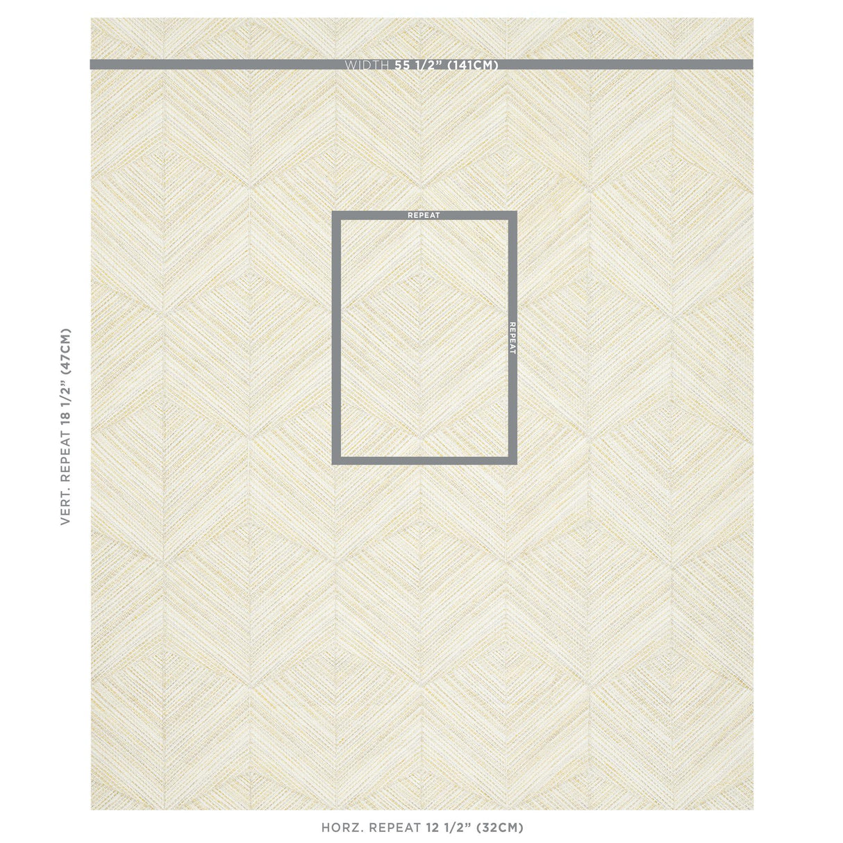 Schumacher Heceta Embroidery Citron Fabric