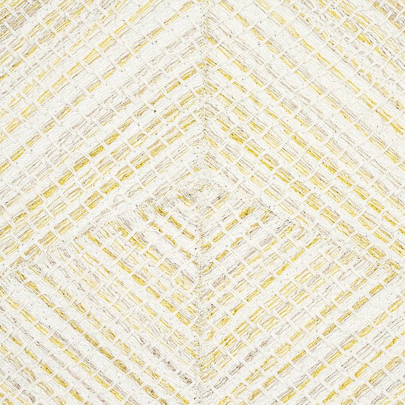 Schumacher Heceta Embroidery Citron Fabric