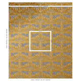 Schumacher Woodland Leopard Velvet Gold Fabric