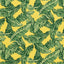 Schumacher Tropical Leaf Pingl Green & Yellow Fabric