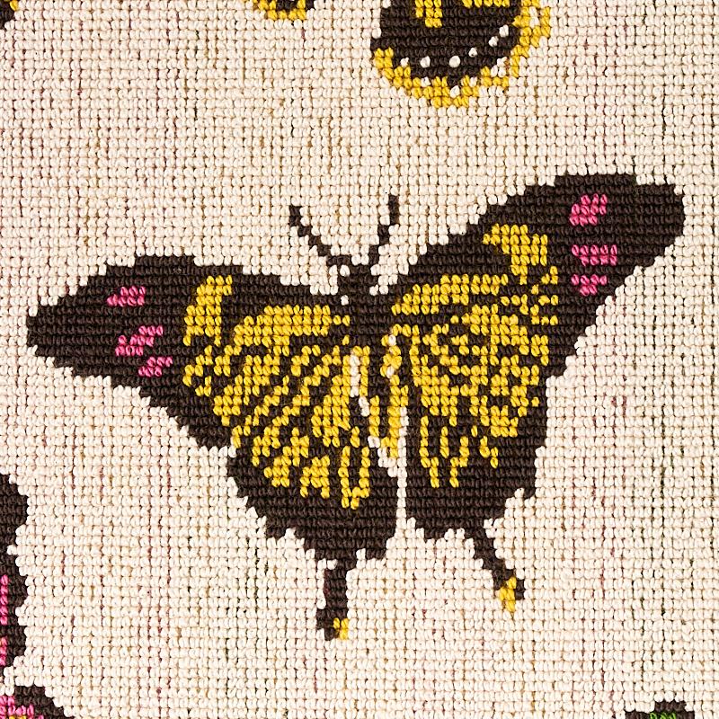 Schumacher Butterfly Pingl Spring Fabric