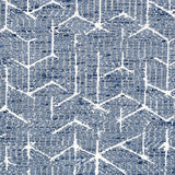 Schumacher Coleridge Jacquard Blue Fabric