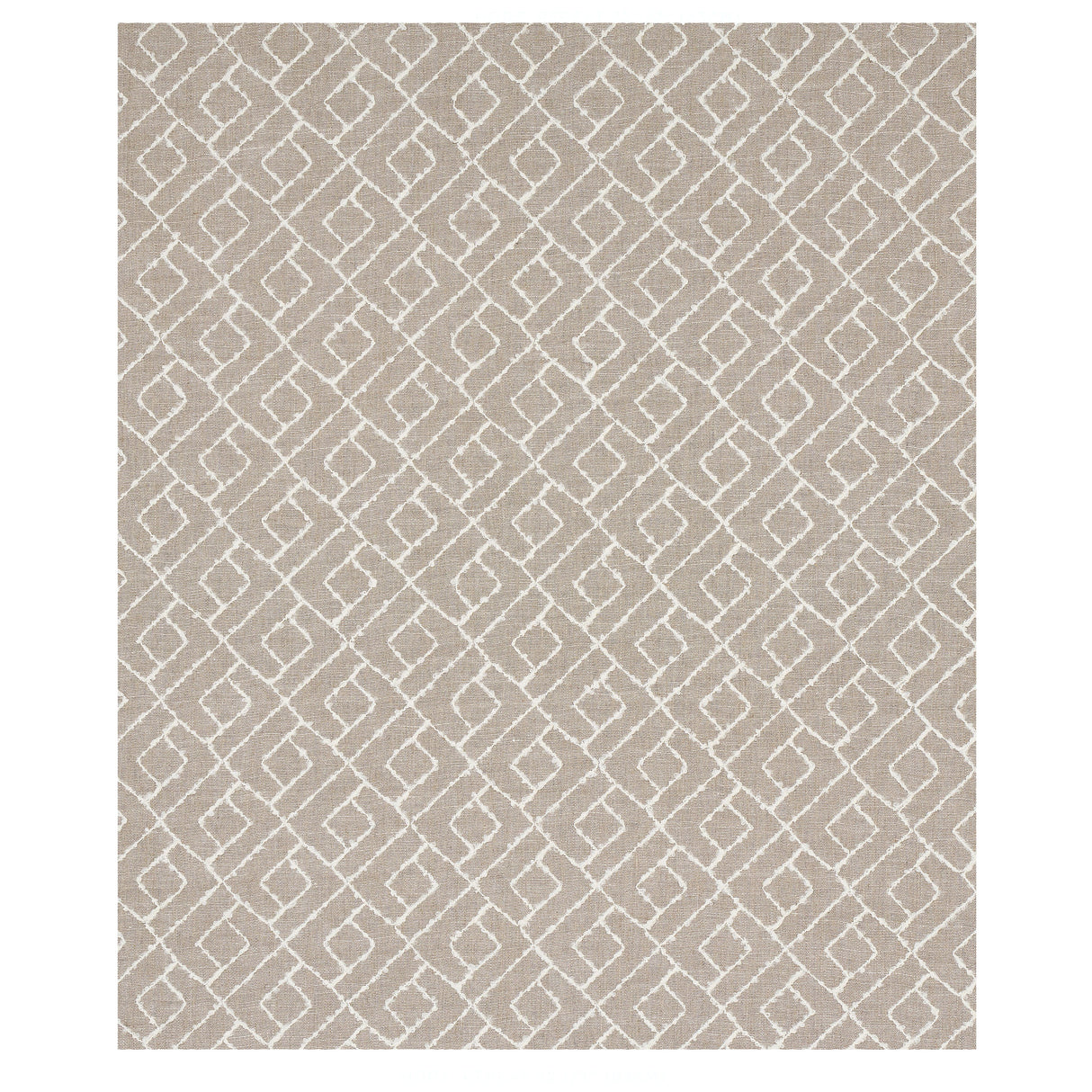 Schumacher Durant Embroidery Natural Fabric