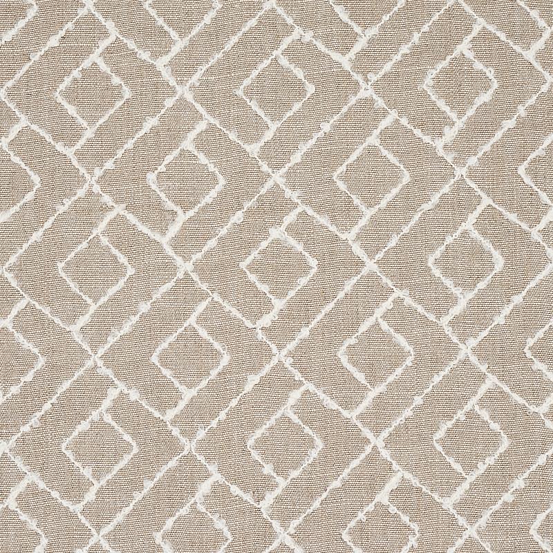 Schumacher Durant Embroidery Natural Fabric