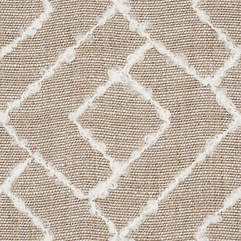 Schumacher Durant Embroidery Natural Fabric