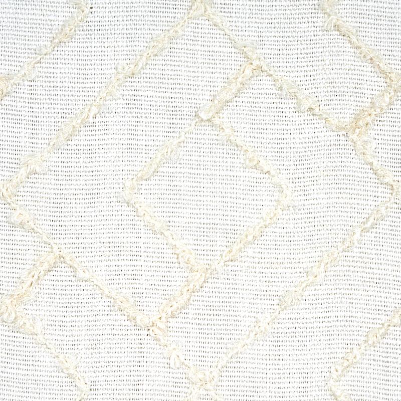 Schumacher Durant Embroidery Ivory Fabric