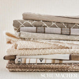 Schumacher Leland Stripe Neutral Fabric