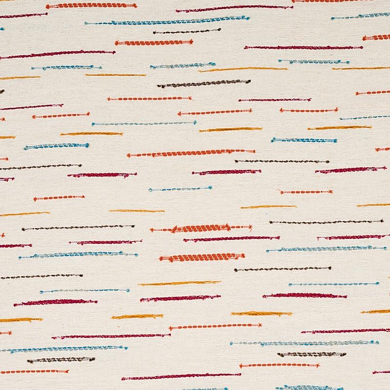 Schumacher Leland Stripe Multi Fabric
