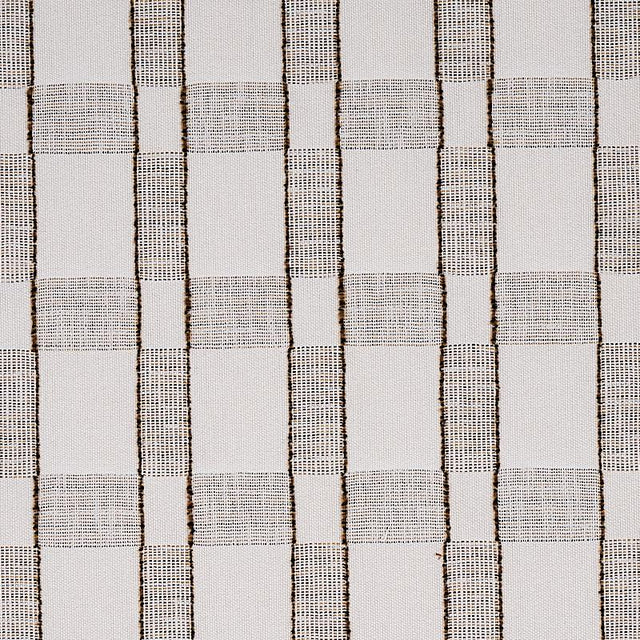 Schumacher Elko Plaid Straw Fabric
