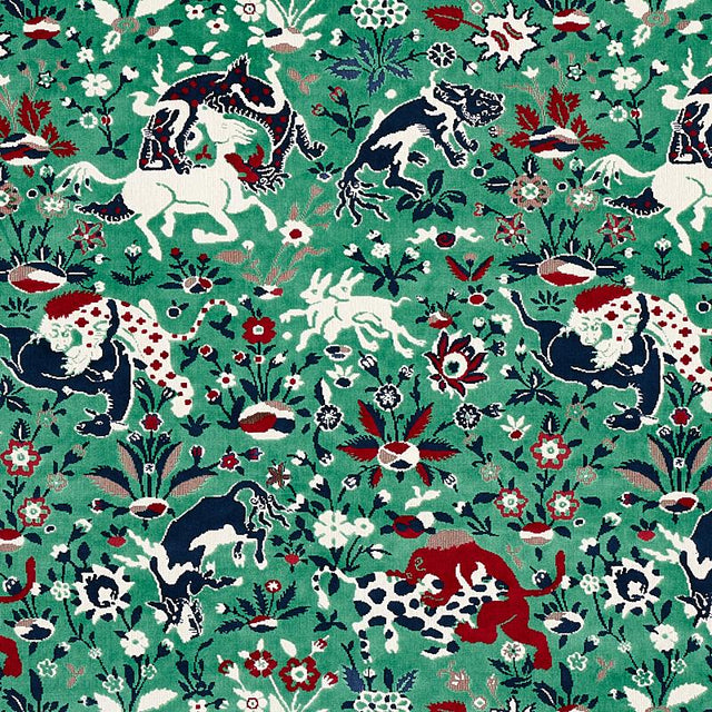 Schumacher Saint Ambrose Velvet Jade Fabric