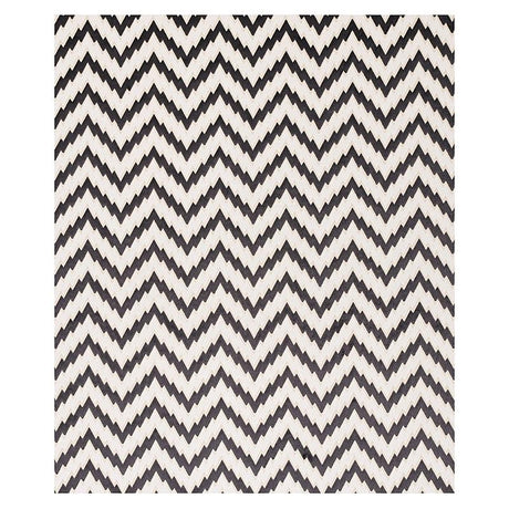 Schumacher Florentine Chevron Velvet Black Fabric