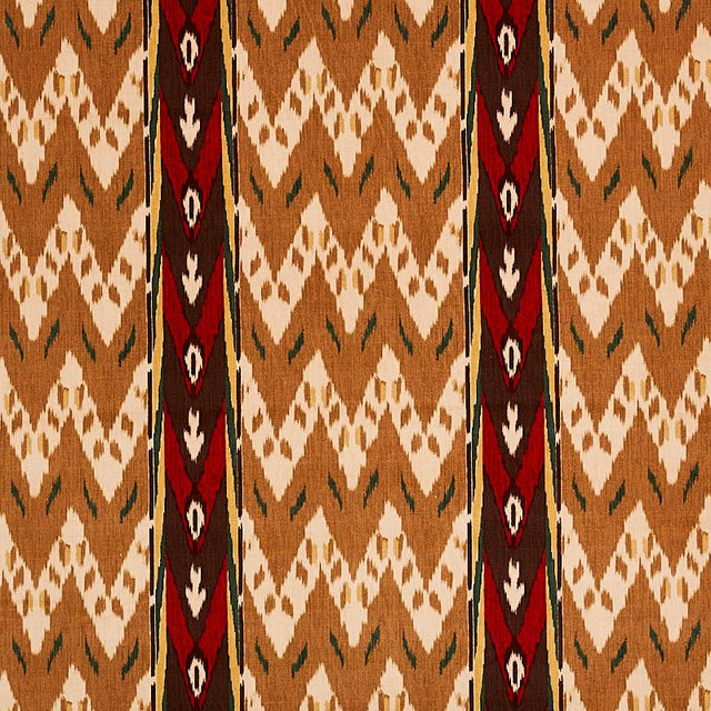 Schumacher Samar Ikat Velvet Gold Fabric