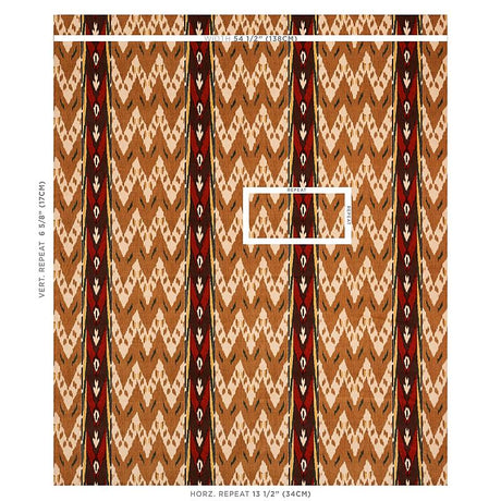 Schumacher Samar Ikat Velvet Gold Fabric