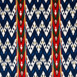 Schumacher Samar Ikat Velvet Blue Fabric