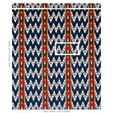 Schumacher Samar Ikat Velvet Blue Fabric