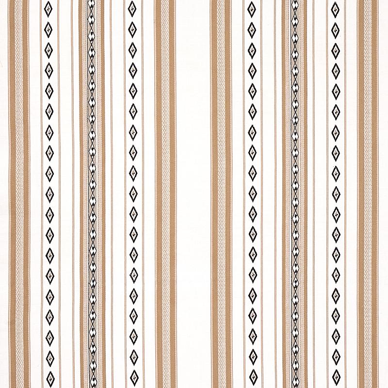 Schumacher Dakota Stripe Neutral Fabric