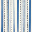 Schumacher Dakota Stripe Blue Fabric