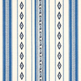 Schumacher Dakota Stripe Blue Fabric