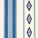 Schumacher Dakota Stripe Blue Fabric