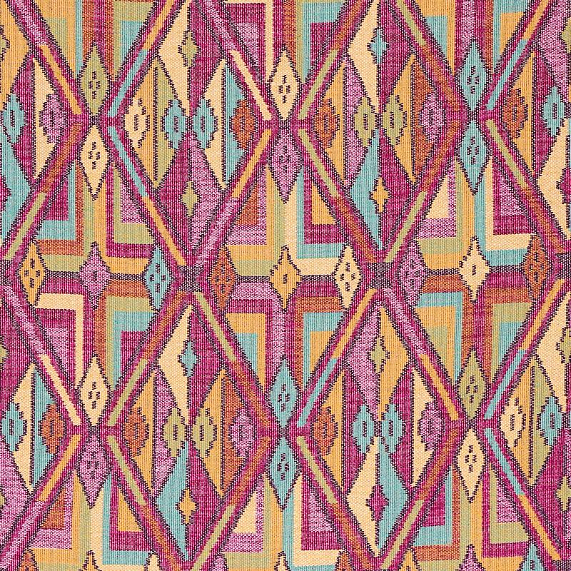 Schumacher Kuzma Magenta Fabric