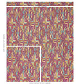 Schumacher Kuzma Magenta Fabric