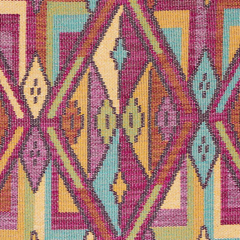 Schumacher Kuzma Magenta Fabric