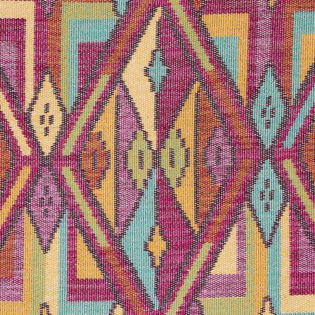 Schumacher Kuzma Magenta Fabric