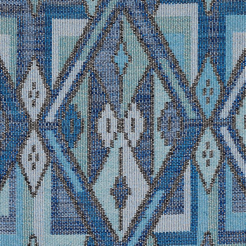 Schumacher Kuzma Blue Fabric