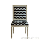 Schumacher The Wave Velvet Black Fabric