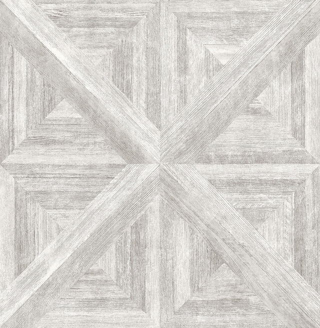 A-Street Prints Carriage House Light Grey Wood Wallpaper