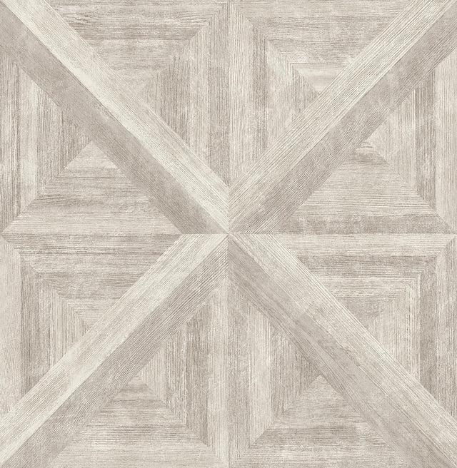 A-Street Prints Carriage House Neutral Wood Wallpaper