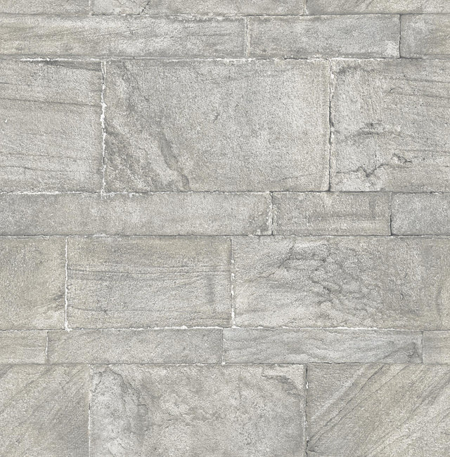 A-Street Prints Clifton Silver Sandstone Wallpaper