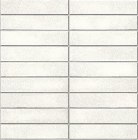 A-Street Prints Midcentury Modern White Brick Wallpaper