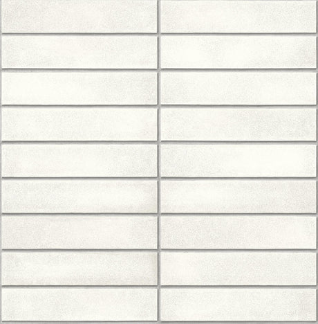 A-Street Prints Midcentury Modern Brick White Wallpaper