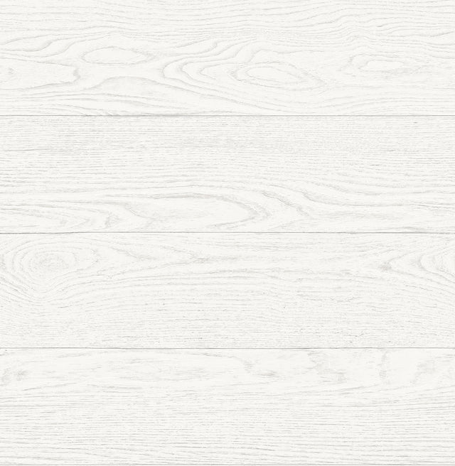 A-Street Prints Salvaged Wood White Plank Wallpaper