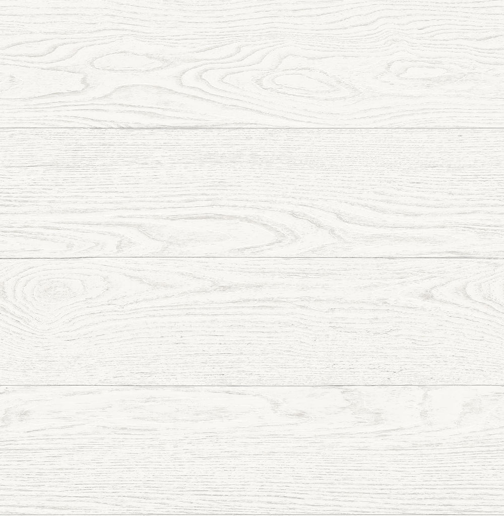 A-Street Prints Salvaged Wood Plank White Wallpaper