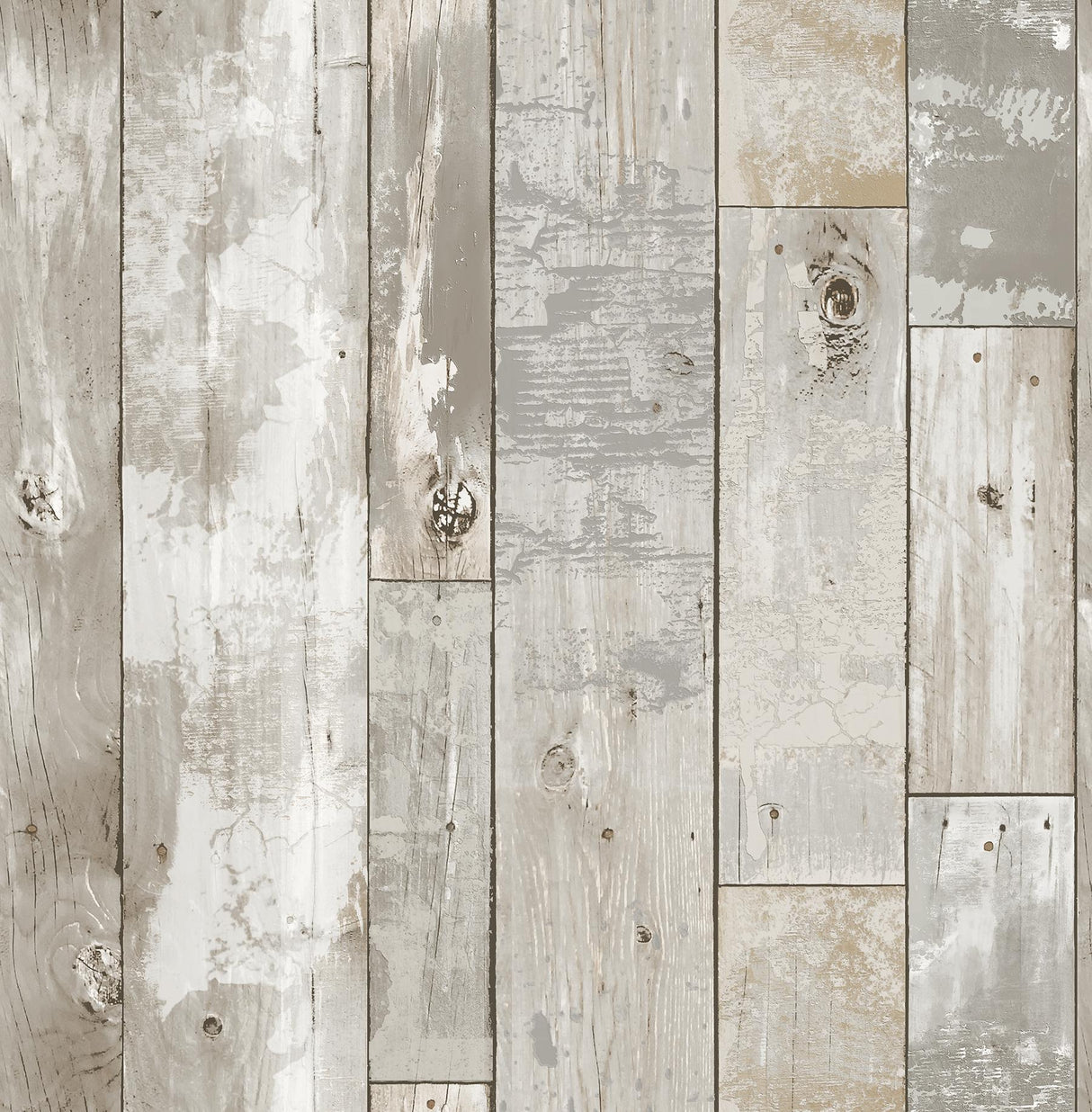 A-Street Prints Deena Grey Distressed Wood Wallpaper