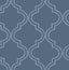 A-Street Prints Tetra Blue Quatrefoil Wallpaper