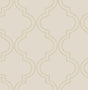 A-Street Prints Tetra Beige Quatrefoil Wallpaper