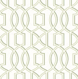A-Street Prints Symetrie 2625-21813 Green Wallpaper