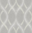 A-Street Prints Frequency Grey Ogee Wallpaper