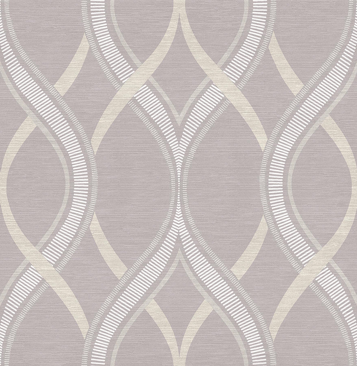 A-Street Prints Frequency Lavender Ogee Wallpaper