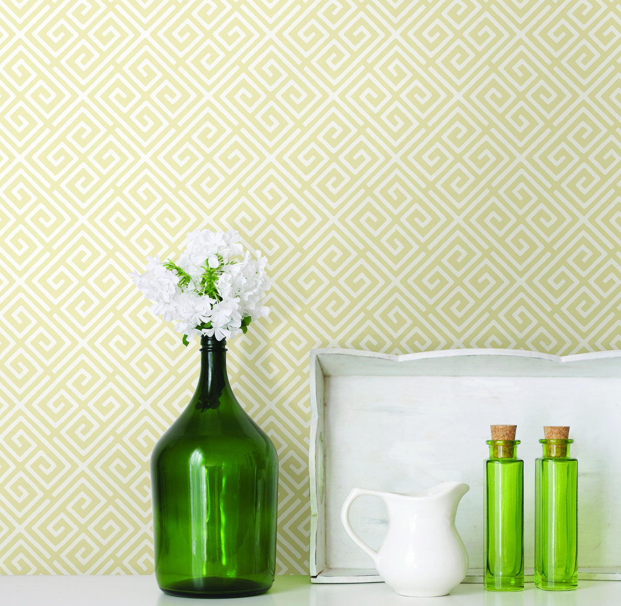 A-Street Prints Omega Gold Geometric Wallpaper